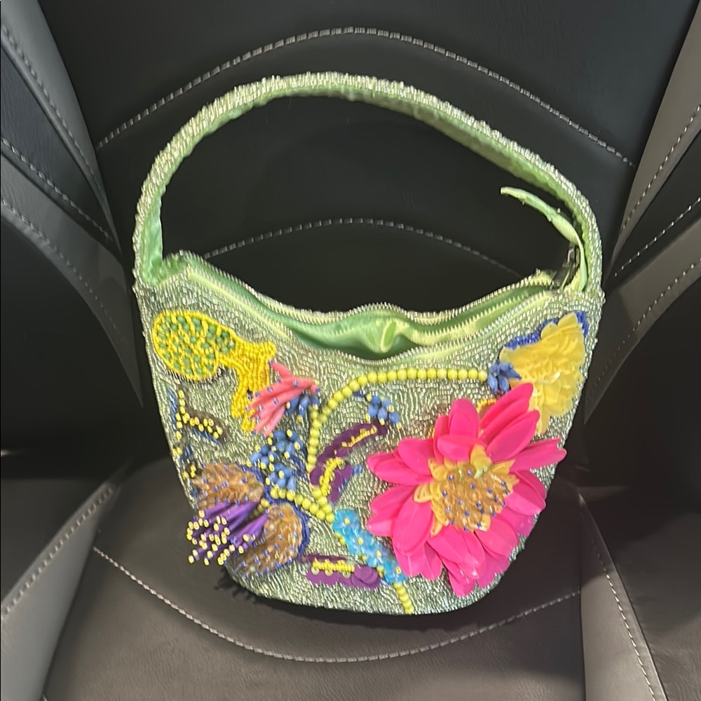 Viral beaded handbag